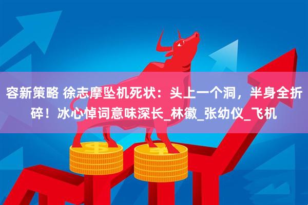 容新策略 徐志摩坠机死状：头上一个洞，半身全折碎！冰心悼词意味深长_林徽_张幼仪_飞机