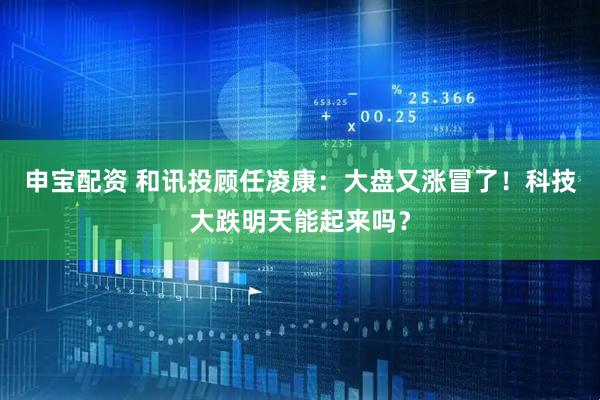 申宝配资 和讯投顾任凌康：大盘又涨冒了！科技大跌明天能起来吗？